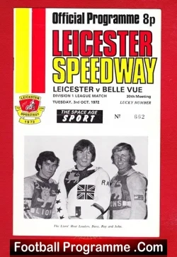 Leicester Speedway v Belle Vue 1972