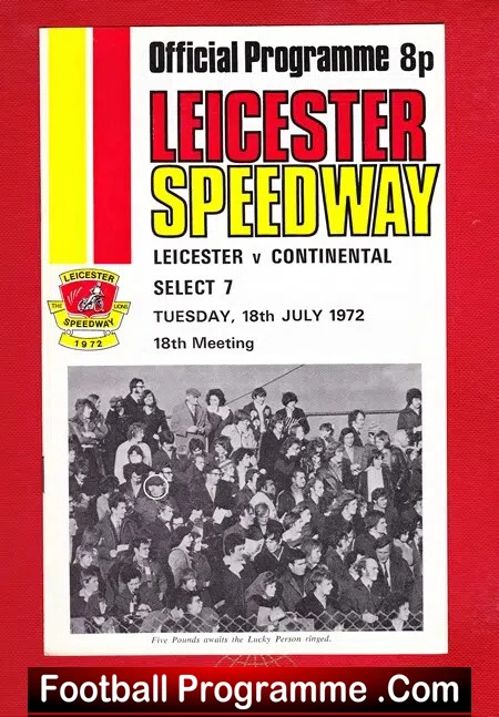 Leicester Speedway v Continental Select 1972