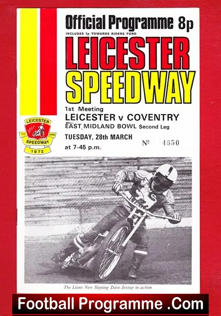 Leicester Speedway v Coventry 1972