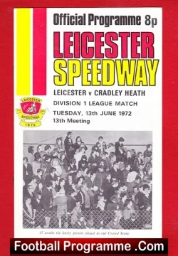 Leicester Speedway v Cradley Heath 1972