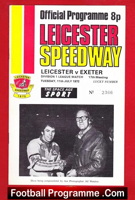 Leicester Speedway v Exeter 1972