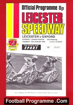 Leicester Speedway v Oxford 1972
