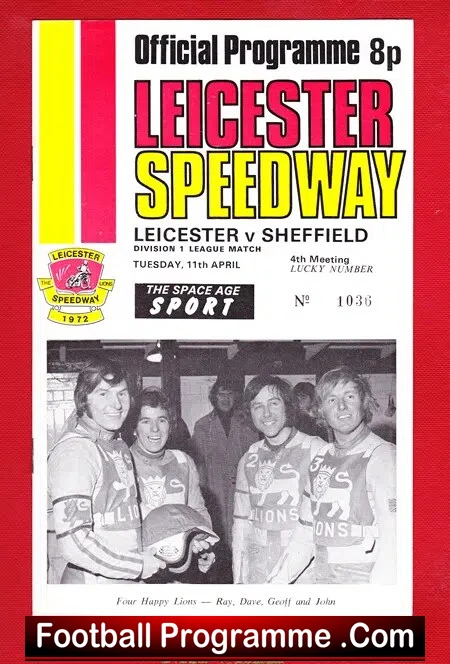 Leicester Speedway v Sheffield 1972