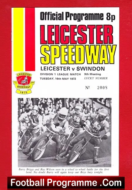 Leicester Speedway v Swindon 1972