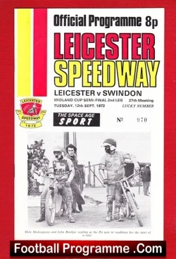 Leicester Speedway v Swindon 1972