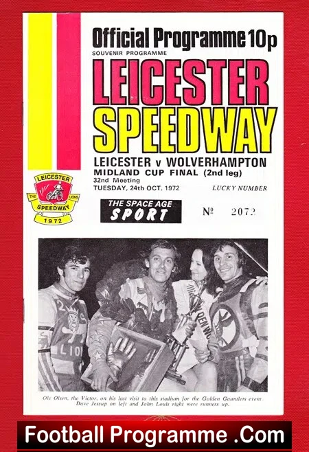 Leicester Speedway v Wolverhampton 1972