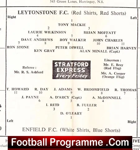 Leytonstone v Enfield 1966