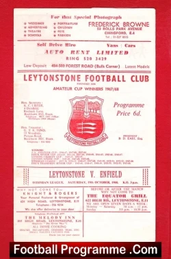Leytonstone v Enfield 1968 – to clear
