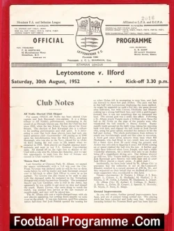 Leytonstone v Ilford 1952