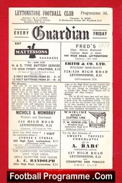 Leytonstone v Ilford 1962