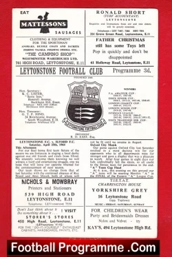 Leytonstone v Ilford 1964