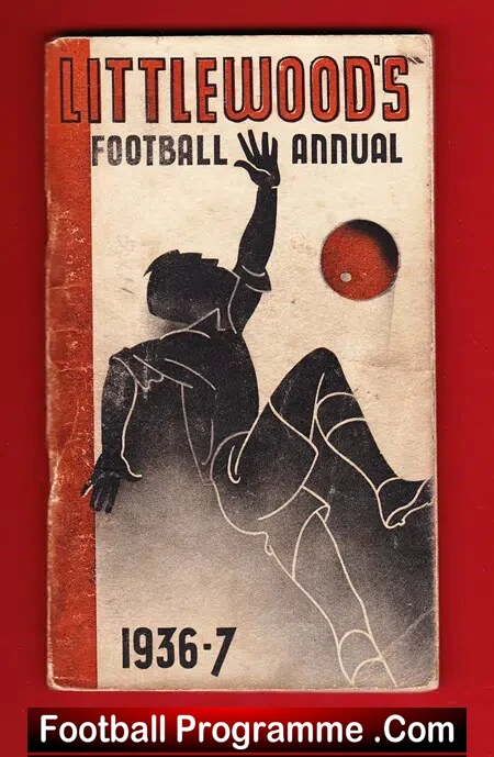 Littlewoods Football Annual Handbook 1936 – 1937