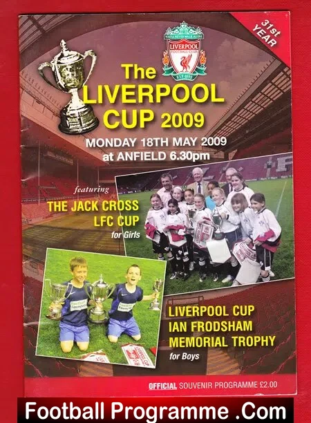 Liverpool Cup – Boys – Girls – Ian Frodsham Memorial Trophy 2009