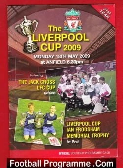 Liverpool Cup – Boys – Girls – Ian Frodsham Memorial Trophy 2009