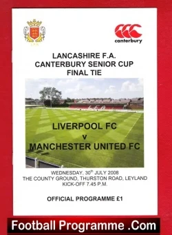 Liverpool v Manchester United 2008 – Senior Cup Final – Leyland