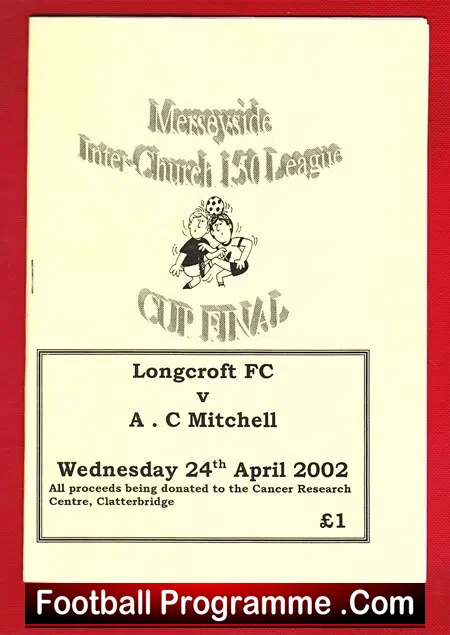 Longcroft v AC Mitchell 2002 – Liverpool Boys Merseyside Final