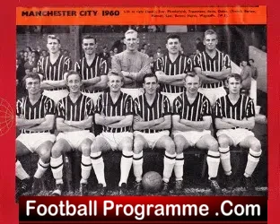 Manchester City Signed Team Squad Picture 1959 1960 – Denis Law