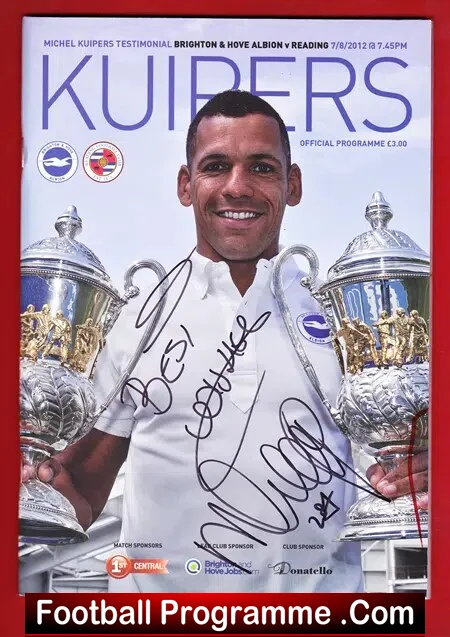 Michel Kuiper Testimonial Benefit Match Brighton 2012 – Signed