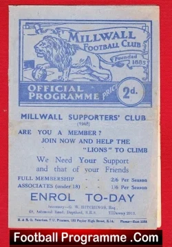 Millwall v Torquay United 1948 – Football League 1940s