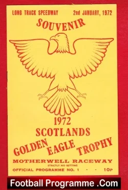 Motherwell Speedway Scotland Long Track Golden Eagle Trophy 1972