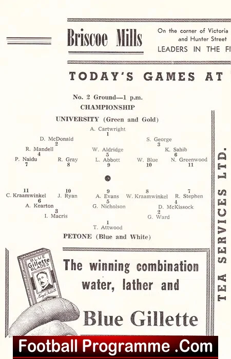 New Zealand Wellington Football - Basin Reserve 1958 - 5