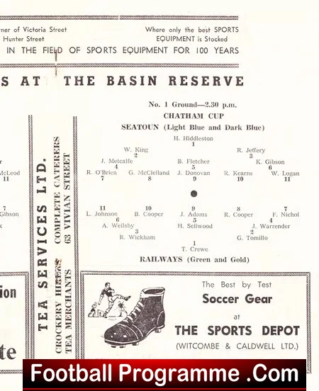 New Zealand Wellington Football - Basin Reserve 1958 - 6