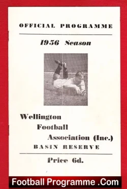 New Zealand Wellington Football – Basin Reserve 1956 – 1