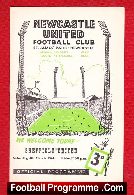 Newcastle United v Sheffield United 1961