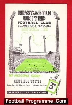 Newcastle United v Sheffield United 1961