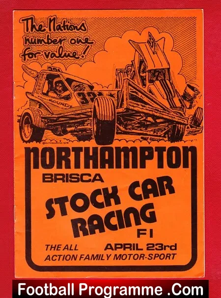 Northampton Stock Cars Programme BRISCA 1978