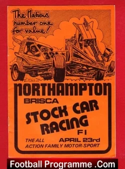 Northampton Stock Cars Programme BRISCA 1978
