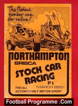 Northampton Stock Cars Programme BRISCA 1978