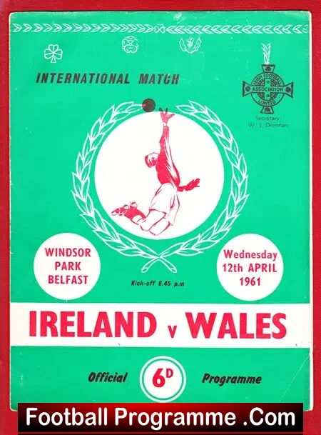 Northern Ireland v Wales 1961