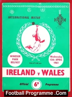 Northern Ireland v Wales 1961