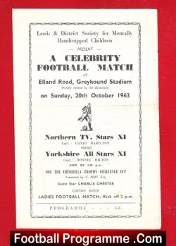 Northern TV Stars v Yorkshire Stars 1963 – Charity Match