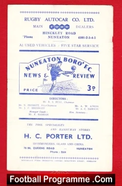 Nuneaton Borough v Rugby Town 1960s – Birmingham Senior Cup