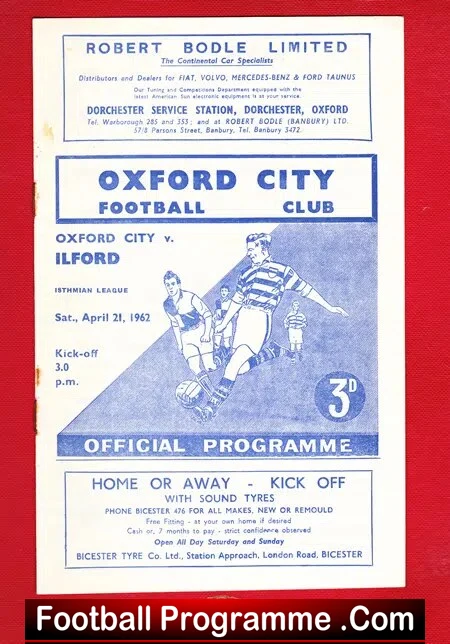 Oxford City v Ilford 1962