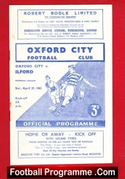 Oxford City v Ilford 1962