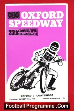 Oxford Speedway v Coatbridge 1973