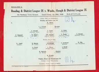 Reading District v Windsor Slough District 1949 – Newbury Town
