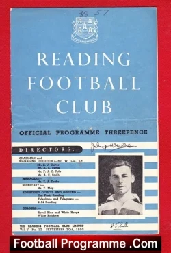 Reading v Northampton Town 1950 – Signed