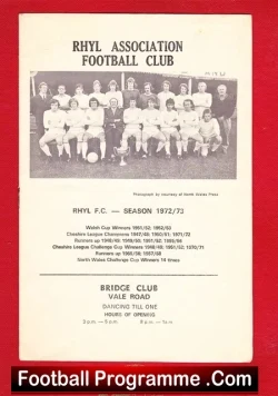 Rhyl v Oldham Athletic 1972