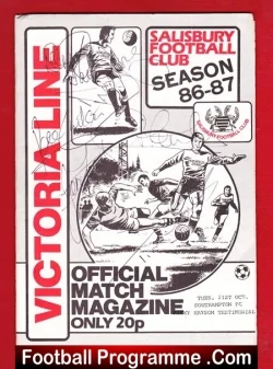 Ricky Haysom Testimonial Benefit Match Salisbury 1986 – Signed