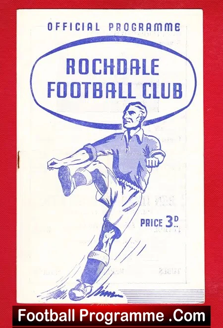 Rochdale v Halifax Town 1955