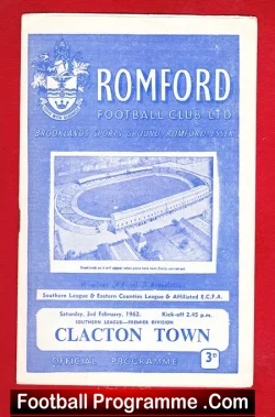 Romford v Clacton Town 1962 – Southern League