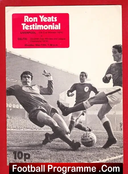 Ron Yeats Testimonial Benefit Match Liverpool 1974