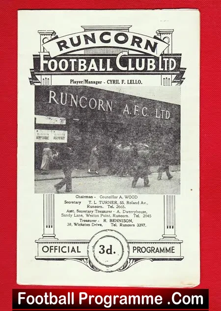 Runcorn v Macclesfield Town 1961