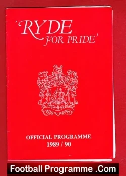 Ryde Sports v WBA 1989 - West Brom - football programme