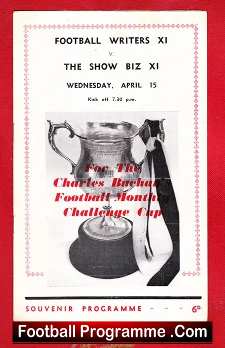 Showbiz v Football Writers 1961 – Charity Match QPR Sean Connery
