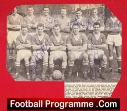 Shrewsbury Town Football Club Multi Signed Picture 1960 – 1961